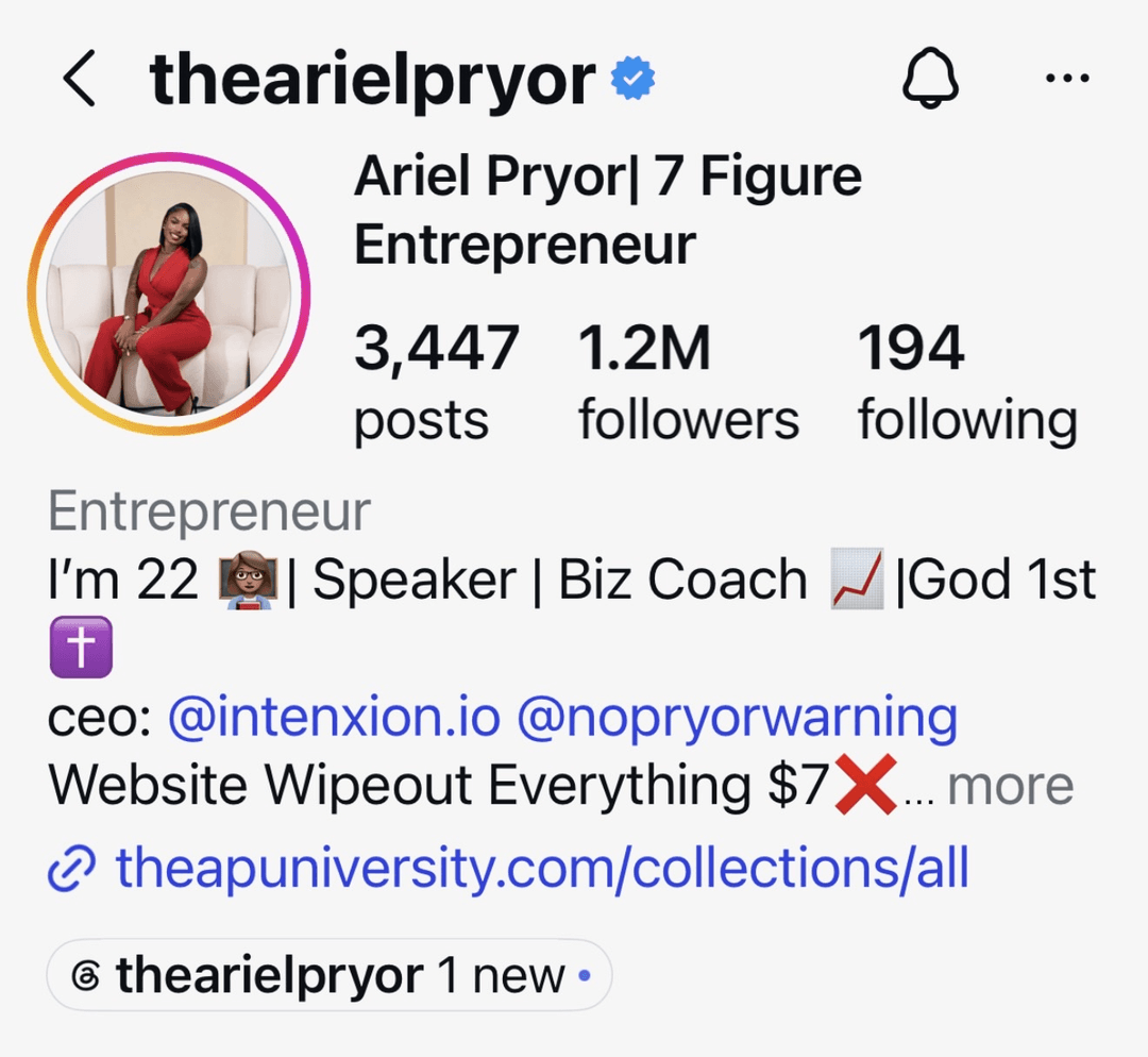 thearielpryor client result